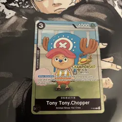 One Piece - Tony Tony Chopper- 2025-2026 Nationals Championship Gold Stamp - Image 1