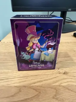 Disney Lorcana Alice Tea Alchemist Deck Box - League Promo - Shimmering Skies - Image 1