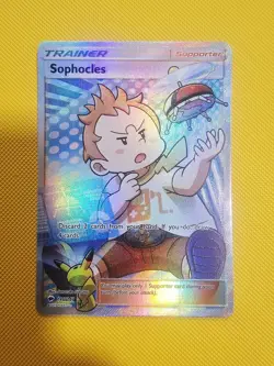 Sophocles Full Art Trainer 146/147 Burning Shadows Pokemon Card NM EXC - Image 1
