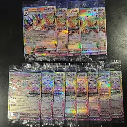 Lot Of 13 Pokemon Prismatic Evolutions Stamped Promos Sealed Sylveon And Flareon - Image 1