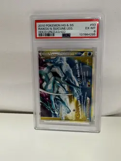 2010 POKEMON HEARTGOLD & SOULSILVER UNLEASHED RAIKOU & SUICUNE LEGEND-HOLO PSA 6 - Image 1