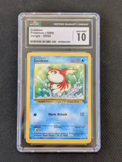 Goldeen – CGC 10 Gem Mint – 1999 Pokemon Jungle 53/64 – WOTC Vintage Card - Image 1