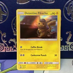 Pokemon TCG Detective Pikachu Detective Pikachu SM190 Promo NM - Image 1