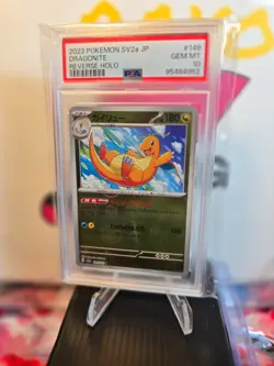 Dragonite (JP) Pokemon 151 149/165 Rare Reverse Holo PSA 10 - Image 1