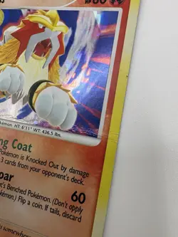 Pokemon Entei Holo Rare TCG Card Secret Wonders 4/132 Creased Damaged - Image 2
