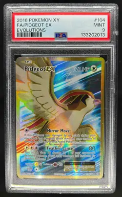 2016 Pokemon XY Evolutions Pidgeot #104/108 PSA 9 - Image 1