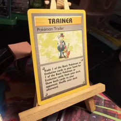 Pokemon Trader 77/102 Base Set Trainer Rare Unlimited WOTC Pokemon TCG LP - Image 2