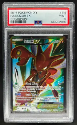 2016 Pokemon XY BREAKpoint Scizor #119/122 PSA 9 - Image 1