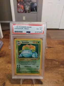 Pokemon Venusaur Holo PSA 6 15/102 Base Set - Image 1