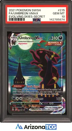 Pokemon 2021 Umbreon VMAX 215/203 Alt Art Evolving Skies GEM MINT PSA 10 - Image 1