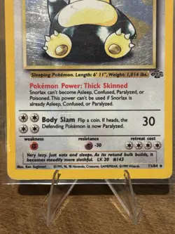 Snorlax Holo Jungle 11/64 WOTC Vintage Pokemon Card LP-/MP+ - Image 2
