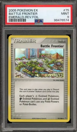 Pokemon Battle Frontier EX Emerald Reverse Holo #75 PSA 9 Mint - Image 1