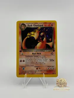 Dark Charizard 4/82 1st Edition Pokemon Card Team Rocket 1st Rare Holo NM - Image 1
