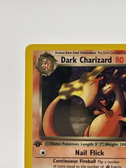 Dark Charizard 4/82 1st Edition Pokemon Card Team Rocket 1st Rare Holo NM - Image 3