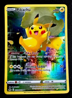 Pikachu GG30/GG70 NM Pokemon Card Galarian Gallery Crown Zenith Near Mint - Image 1