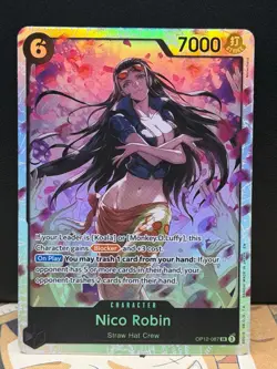 One Piece CCG - Nico Robin OP12-087 SR - Legacy of the Master English halo - Image 1
