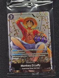 Monkey.D.Luffy (Tin Pack Set Vol. 2) P-075 One Piece Promo Card Foil (Sealed) - Image 1