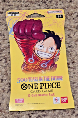 One Piece OP-07 500 Years In The Future Sleeved Blister Booster Pack - Sealed - Image 1