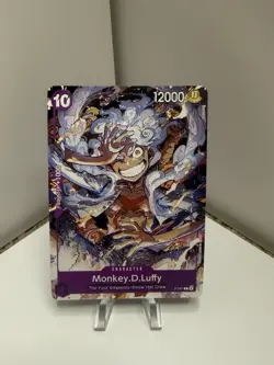 ONE PIECE CARD GAME MONKEY D. LUFFY GEAR 5 ENGLISH LIMITED PROMO CARD NEAR MINT - Image 1