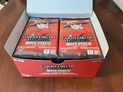 24x One Piece TCG OP13 Carrying On His Will - likely dead booster packs - Image 1
