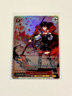 Weiss Schwarz RWBY Premium Booster- Ruby: Determined SP Signed Rainbow Signature - Image 3