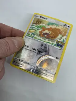 Pokemon Card Bidoof 059/078 Ditto Unpeeled Pokemon Go Reverse Holo NM - Image 3