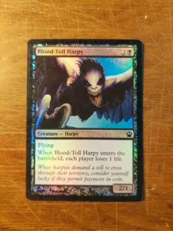 Blood-Toll Harpy FOIL Theros NM Black Common MAGIC THE GATHERING CARD ABUGames - Image 1