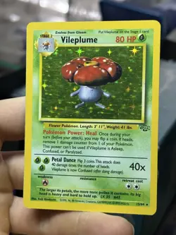 Vaporeon 12/64 Vileplume 15/64 Jungle 1999 Holo Vintage Pokemon Card Lot WOTC - Image 2