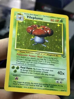 Vaporeon 12/64 Vileplume 15/64 Jungle 1999 Holo Vintage Pokemon Card Lot WOTC - Image 3