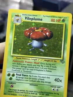 Vaporeon 12/64 Vileplume 15/64 Jungle 1999 Holo Vintage Pokemon Card Lot WOTC - Image 4