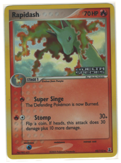 Rapidash 52/113 EX Delta Species Stamped Reverse Holo Pokemon TCG Card NM - Image 1