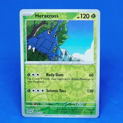 Heracross Reverse Holo 008/167 Twilight Masquerade Pokemon Card 2024 Tcg Ccg - Image 1