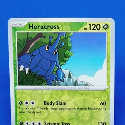 Heracross Reverse Holo 008/167 Twilight Masquerade Pokemon Card 2024 Tcg Ccg - Image 3