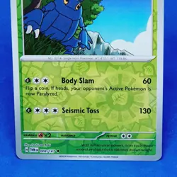 Heracross Reverse Holo 008/167 Twilight Masquerade Pokemon Card 2024 Tcg Ccg - Image 4