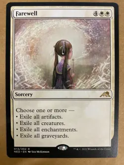 MTG 1x Farewell # 13 Kamigawa: Neon Dynasty Magic the Gathering Card x1 NM - Image 1