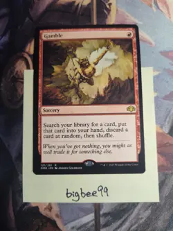 Gamble -Foil Near Mint MTG Dominaria Remastered - Image 1
