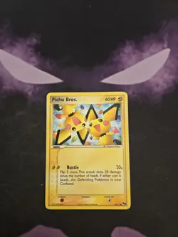 MP Pokemon (Non-Holo) PICHU BROS. Card (POP SERIES-3) Set 16/17 Common PROMO - Image 1