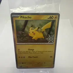 Pikachu 025/165 S&V 151 Reverse Holo Snow Flake Stamped SEALED Pokemon Card - Image 1