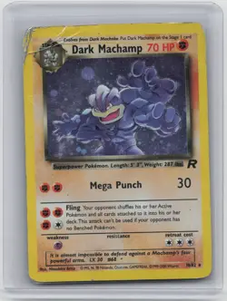 Dark Machamp | Team Rocket | 10/82 | Holo Rare | Raw Pokemon Card | English - Image 1
