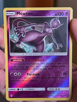 POKEMON MEWTWO 75/214 RARE REVERSE HOLOFOIL UNBROKEN BONDS NM CARD - Image 1