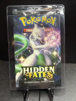 POKEMON Hidden Fates 2019 MEWTwo EMPTY BOOSTER NO CARD INSIDE - MINT - Image 1
