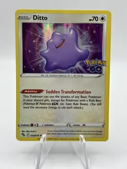 Ditto 053/078 2022 Pokemon GO Pokemon Card TCG Nintendo Holo Rare - Nm - Image 1