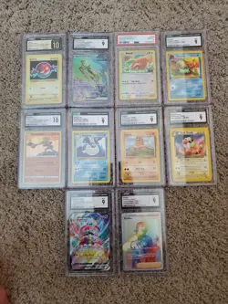 Lot of 10 Graded Pokemon Cards CGC ×9 PSA ×1 - Pokemon TCG 💎 BIG OPPORTUNIY! - Image 1