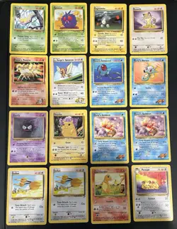 Pokemon TCG WOTC Lot of 16 Base Set, Gym Heroes, Base Set 2 Vintage Cards - Image 1
