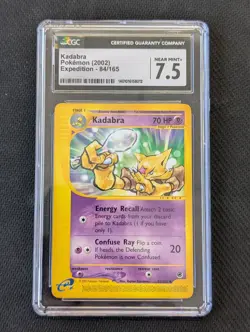Pokemon Kadabra Expedition E Reader Non-Holo Card 84/165 2002 CGC - Image 1
