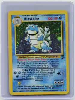Blastoise | Base Set 2 | 2/130 | Holo Rare | Raw Pokemon Card | English - Image 1