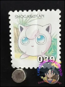 Jigglypuff Pokemon Stamp Card Japanese Shogakukan Nintendo Game Anime TCG CA - Image 1