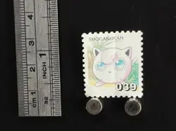 Jigglypuff Pokemon Stamp Card Japanese Shogakukan Nintendo Game Anime TCG CA - Image 2