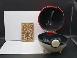 Pokemon 23k Gold Plated Charizard Burger King 1999 Pokeball Trading Card - Image 2