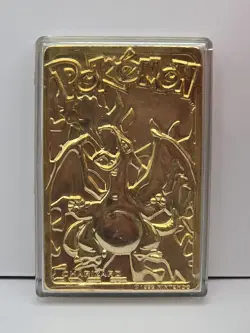 Pokemon 23k Gold Plated Charizard Burger King 1999 Pokeball Trading Card - Image 3